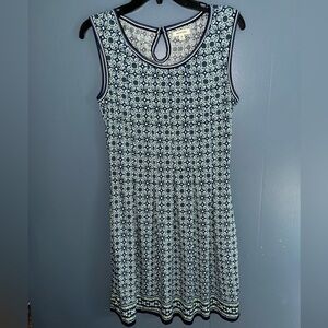 🛥️Max Studio Sleeveless MIDI Dress•M•Blue & Green